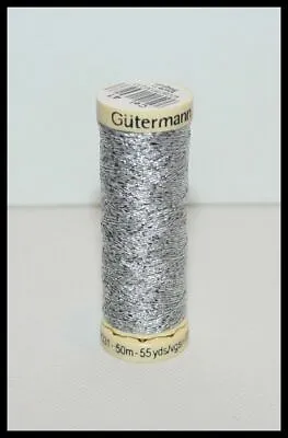 GUTERMANN METALLIC EFFECT THREAD - 50m - VARIOUS COLOURS • £2.56