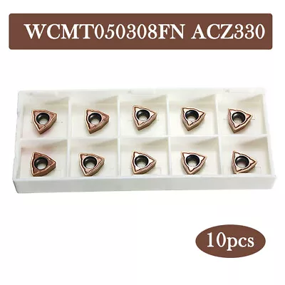 10x WCMT06T308FN ACZ330 CNC Machine Tool U Drill Inserts Tool Accessories • $31.29