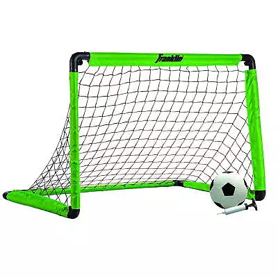 Kids Mini Soccer Goal Set With Youth Ball + Pump - Green - Mini • $23.84