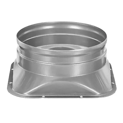 6 Inch Duct Connector Flange Square To Round Interface Straight Pipe Flange • £16.98