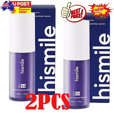 2PC Hismile V34 Colour Corrector Purple Teeth Whitening Tooth Stain Removal A+ • $11.56