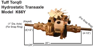 Transaxle K66Y For 532-426118 532426118 On GT263T 96041031000 96041022600 • $385.95