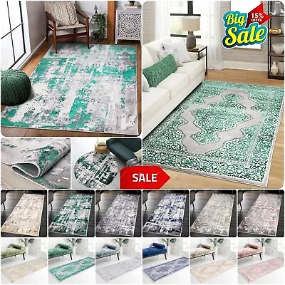 Modern Large Area Rugs Living Room Carpet Runner Rug Hallway Kitchen Floor Mat • £13.49