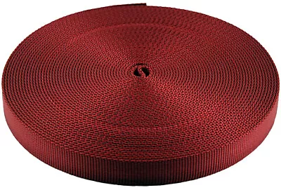 1/2 Inch Red Berry Heavy Plus Nylon Webbing Closeout 50 Yards • $10.97