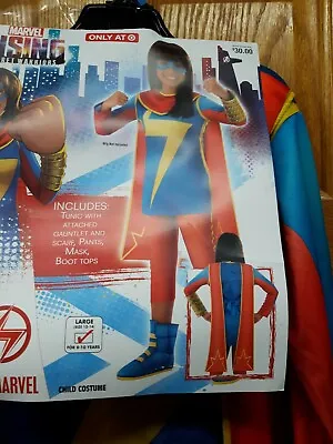 Child's Marvel Rising Ms Marvel Costume Size Large 12/14 Cos Play New • $21.99