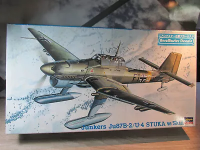 1/48 Hasegawa Junkers Ju87B-2/U-4 Stuka With Skid Custom Parts/Decals Open Box • $31.95