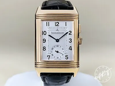 *RARE* Jaeger-LeCoultre 18K Rose Gold Reverso Duo GMT Watch Q2712410 W/ B&P • $11495