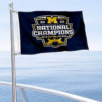 Michigan Team University Wolverines Football 2023 CFP National Champions Boat • $20.95