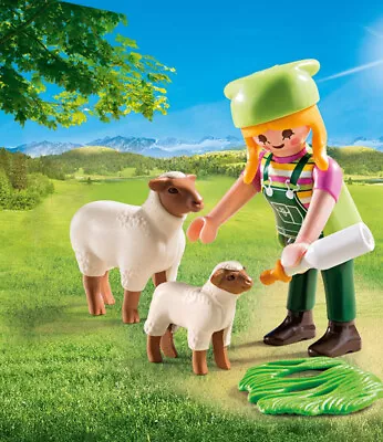 Playmobil 9356 Special Plus Farmer With Sheep Toy Farm Toys Farming Playset Lamb • £4.99