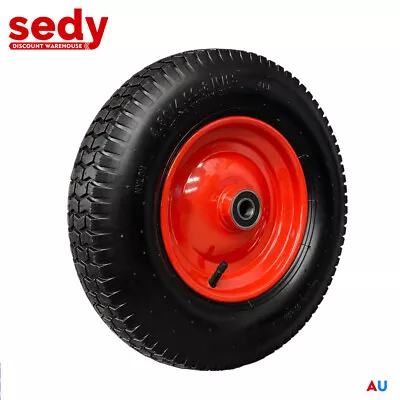 16  4.80 / 4.00-8 Wheelbarrow Trolley Wheel 19mm Bore Tyre Wheels Pneumatic Tyre • $37.99