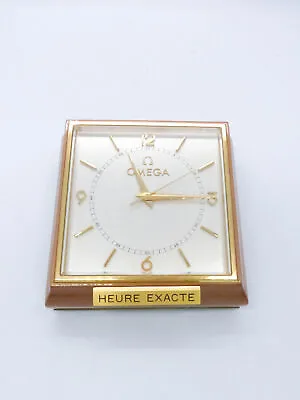 £2266.20 • Buy Omega Table Desk Clock , Electromechanic    Heure Exacte   Chronometer