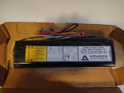 Advance R2S540TP / R-2S540-1-TP / R2S540TP 120v Rapid Start Ballast (2)F40T12 C3 • $15.55