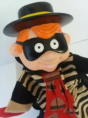 Vintage 1993 McDonald's McDonaldland Hamburglar Hand Puppet With Box #34824 Toy • $24.95