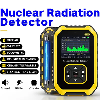 GM Geiger Counter Tube Nuclear Radiation Detector β γ X-Ray Dosimeter Monitor  • $39.88