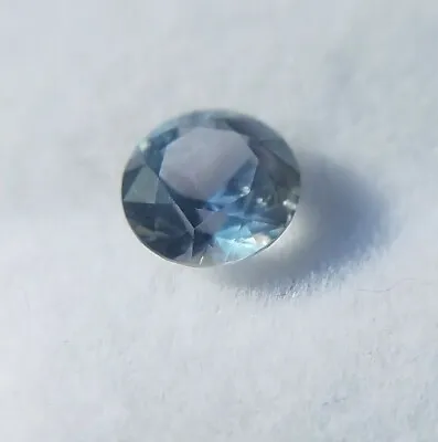 CLEAN Unheated Color Change Montana Sapphire 0.82ct 5.6mm Round Brilliant • $365