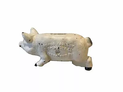 Painted CAST IRON PIGGY BANKNorton Pottstown PA • $9.95