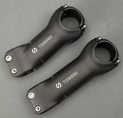 Full Carbon Fiber 3K 17° MTB Road Bike Handlebar Stems Bicycle Stem 70-130mm • $23.01