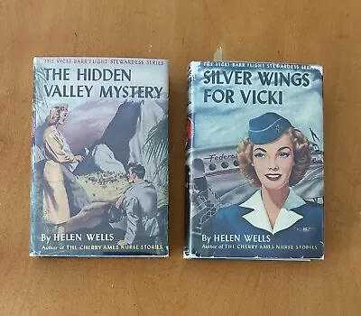 Vicki Barr Flight Stewardess Series - Hidden Valley Mystery Silver Wings 2 HC DJ • $20