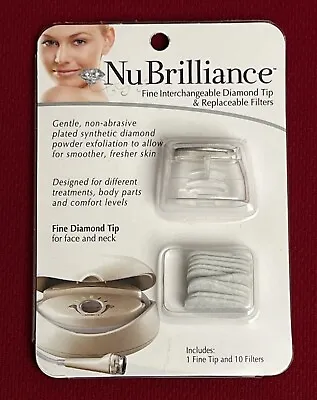 NuBrilliance Microdermabrasion Fine Diamond Tip & 10 Replacement Filters 30217P • $32.99