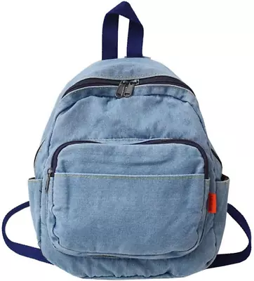 Vintage Denim Laptop Backpack Casual Canvas Daypack Handbag Purse Lightweight... • $33.99