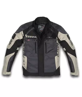 **half Price** Nitro N31 Mens Textile Waterproof Motorcycle Touring Jacket Grey • $63.13