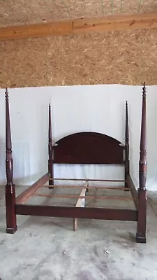 Bombay King  Mahogany Poster Bed Bedframe Designer • $1450