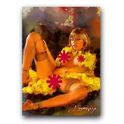 Monique St. Pierre #7 Art Card Limited 5/50 Edward Vela Signed (Censored) • $4.25