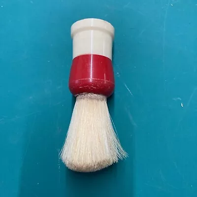 Vintage Peerless Shaving Brush Barber's Collectible Decor Red And White • $4.99