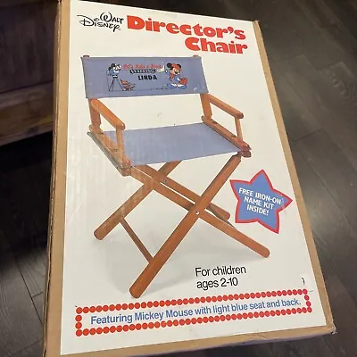 Vintage Gold Medal Walt Disney Mickey Mouse Directors Chair For Children • £48.21