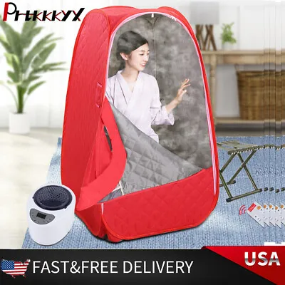 2.6L Portable Home Steam Sauna Tent Spa Loss Weight Full Body Detox Therapy NEW • $105.45