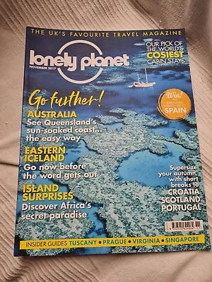 LONELY PLANET MAGAZINE ISSUE 107 NOVEMBER 2017 Good Condition • £4.99