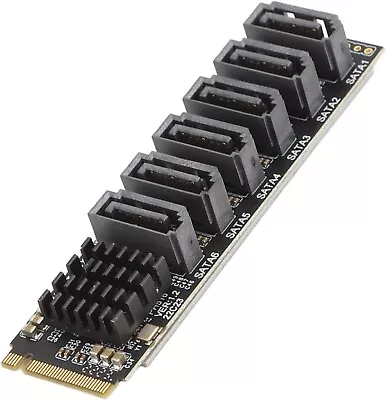 M.2 PCIE To SATA Expansion Card With Smart Indicator For OS X Windows & Linux • £14.55