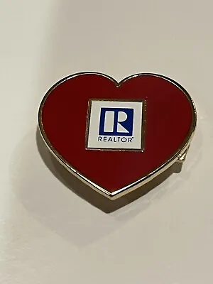 Realtor  Heart Shape Magnetic Pin • $2