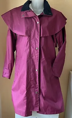 TARGET DRY Waterproof  Caped Coat  Colour  Berry.    Size 10 - 12.     Brand New • £29.95