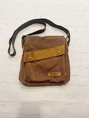 Augur Messenger Bag Vintage Medium Canvas Shoulder Crossbody Manbag Purse • $34.95