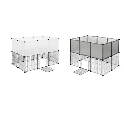 £26.99 • Buy DIY Pet Playpen PP Metal Wire Fence Dog Rabbit Puppy Play Pen Cage 107x72x72cm