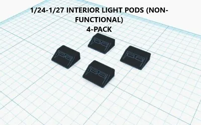 1/24 1/27 Police Fire Ems Interior Light Bar Pods Non-functional 4-pack Diecast  • $10
