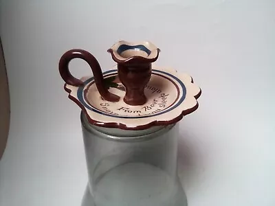 Beer Longpark Pottery Torquay Candle Holder  Cottage   Design  13 Cm • £10