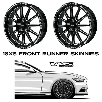 Vms Racing Blackhawk Drag Race Rims Wheels Front 18x5 For 15-22 Ford Mustang • $569.88