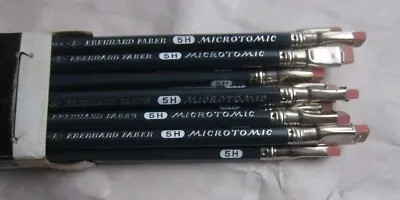 Eberhard Faber Microtomic Hi-Density Graphite Woodclinched Pencils 5H • $95