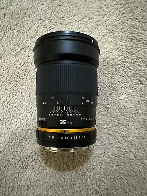 Vivitar 35mm F/1.4 Aspherical Wide Lens EF Mount For Canon • $200