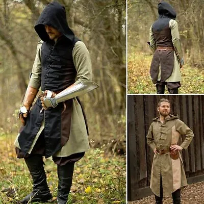 Assasins Creed Altair Hooded Vest Tabbard Ideal For Costume Or LARP Events • £83