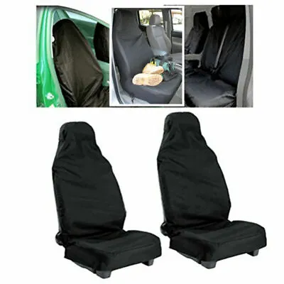 2Pcs Car SUV Seat Cover Auto Seat Protector For Front Universal Waterproof Black • $16.81