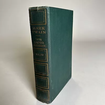 1917 Mark Twain TOM SAWYER ABROAD Harper Authors National Ed. *Read Description • $21.50