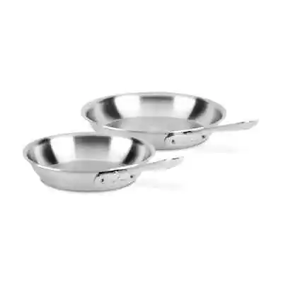 All-Clad D5 Stainless Polished 5-ply 8.5 & 10.5 Inch Fry Pan Set • $89.99