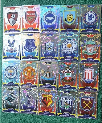 2017-2018  Match Attax  20 X Badge  Cards Full Set • £1.60