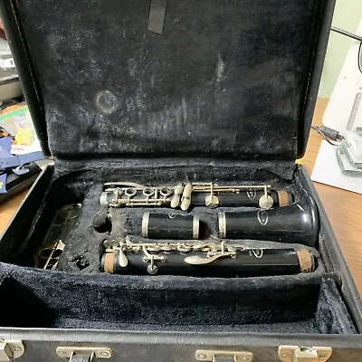 Vintage Vito Reso-Tone 3 Clarinet In Hard Case - Untested. See Pics • $39