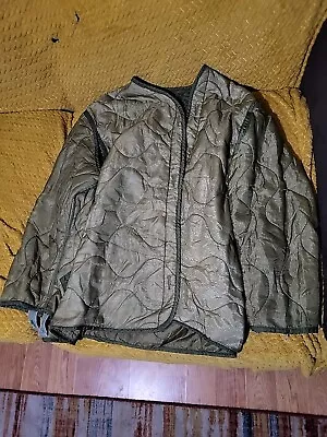 US Army Military M65 Field Jacket Cold Weather Coat Liner Size Medium 1991 NICE! • $15