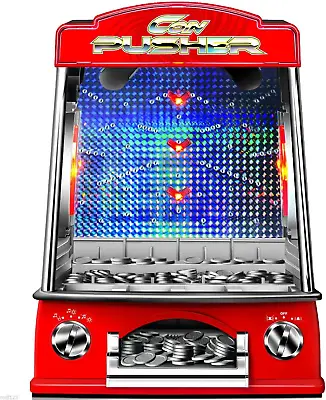 Global Gizmos 50130 Arcade Coin Pusher Machine / Novelty Seaside & Fairground / • £43.14