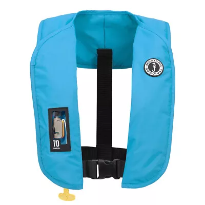 Mustang MIT 70 Manual Inflatable PFD - Azure (Blue) MD4041-268-0-202 UPC 0625... • $129.99